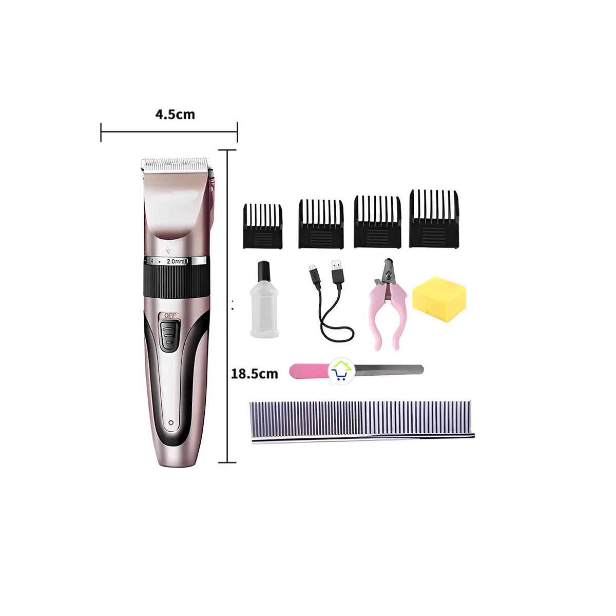 Maquina Motilar Mascotas KM-1056